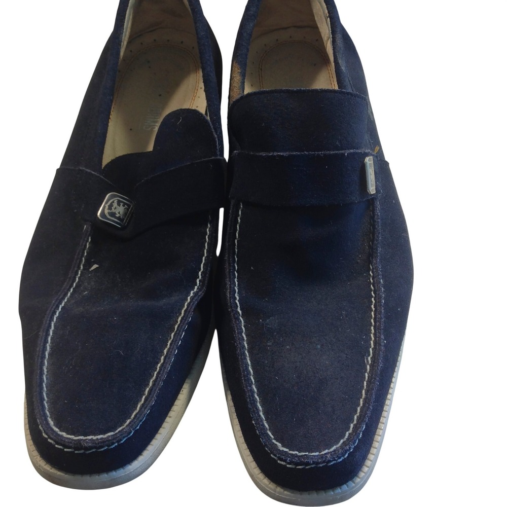 Stacy Adams Memory Foam Mens Size 10.5 Black Suede Loafers 24955-410